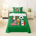 thumbnail image 1 of Erosebridal Ball Games Twin Sheet Sets,American Flag Football Sport Soccer Lover Bedding For Men Women 3 Pieces, 1 of 6