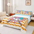 thumbnail image 1 of Erosebridal Baseball Ice Cream Drip Full Size Sheets, Waffle US Flag Bed Sheets, 1 Flat Sheet, 1 Fitted Sheet and 2 Pillowcases, 1 of 5