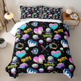thumbnail image 1 of Erosebridal Baseball Sport Games Twin Quilt Set,Watercolor Cream Drip Twin Coverlet Set For Boys,2-Piece, 1 of 7