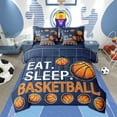 thumbnail image 1 of Erosebridal Basketball Bed in a Bag Queen size , Sport Comforter Sets with Sheets, Reversible 7pcs, 1 of 5