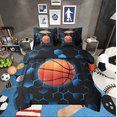 thumbnail image 1 of Erosebridal Basketball Bedding Sets Twin Size,Geometric Hexagon Comforter Sets with Sheets,Sport Bedroom Decor,Reversible,Breathable,7-Piece, 1 of 5