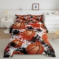 thumbnail image 1 of Erosebridal Basketball Comforter Set Gaming Sports Comforter Ball Games Bedding Set Queen Size Gift for Basketball Lover Duvet Set Quilt Set3Pcs, 1 of 6