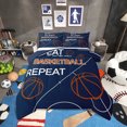 thumbnail image 1 of Erosebridal Basketball Comforter Set Toddler Basketball Court Bedding Set Navy Blue Comforter Sports Games Theme Quilt Set, 1 of 7