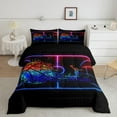 thumbnail image 1 of Erosebridal Basketball Comforter Set Twin 3D Sports Bedding Sets Teens Men Tie Dye Fire and Ice Comforter Player Sport Game Warm Soft Lightweight Red Blue Quilt Set, Black, 1 of 6