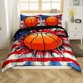 thumbnail image 1 of Erosebridal Basketball Duvet Cover Queen Teens, American Flag Duvet Cover Queen, Reversible 3 Pieces, (No Comforter), 1 of 6