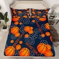 thumbnail image 1 of Erosebridal Basketball Fitted Sheet Full,Sport Theme Bedding Set Full Size,3pcs(No Top Sheet), 1 of 6