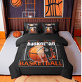 thumbnail image 1 of Erosebridal Basketball Theme Bedding Sets Full Size, Sports Game Comforter Sets with Sheets, Youth Teen Home Decor, Reversible 7pcs, 1 of 4