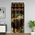 thumbnail image 1 of Erosebridal Bass Fish Door Curtain Panel 34x80,Fishing And Hunting Room Divider Curtain,Luxurious Door Curtain Party Decorations,Lake House Decoration, 1 of 5