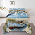 thumbnail image 1 of Erosebridal Beach Theme Comforter Sets King Size, Coastal Lodge Cabin Comforters & Duvets, Reversible 3 Pieces, 1 of 7