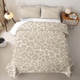 thumbnail image 1 of Erosebridal Beige Leopard Twin Quilt Set,Spot Wildlife Twin Coverlet Set For Girls,2 Pieces, 1 of 7