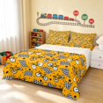 thumbnail image 1 of Erosebridal Bicycle King Sheets, Cycling Bedding, Orange Checkered 4pcs (1 Flat Sheet, 1 Fitted Sheet and 2 Pillowcases), 1 of 6