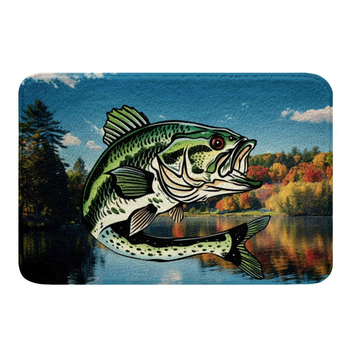 Erosebridal Big Pike Fish Bathroom Rugs 20x32, Hunting and Fishing ...
