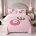 thumbnail image 1 of Erosebridal Billiard Bed Spread Queen Hot Pink Queen Coverlet Set, Hot Pink Solid 3 Pieces 1 Quilt and 2 Pillowcases, 1 of 7