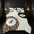 thumbnail image 1 of Erosebridal Billiard King Size Comforter Sets Cream Comforters King Size, Cream Solid, Gray Reversible 3pcs 1 Comforter and 2 Pillowcases, 1 of 6