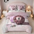 thumbnail image 1 of Erosebridal Billiard Queen Bedding Painterly Bedding Comforter Set Queen, Blush Onyx 7 Pieces, 1 of 6