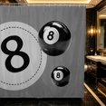 thumbnail image 1 of Erosebridal Billiard Shower Curtain 72Wx72L Light Gray Bathroom Curtain, Light Gray, 1 of 5