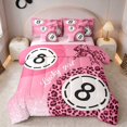 thumbnail image 1 of Erosebridal Billiard Twin Bedding Cream Bedding Comforter Set, Cream Leopard Bow 7-Piece, 1 of 6