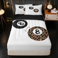 thumbnail image 1 of Erosebridal Billiard Zipper Full Size Comforter Sets with Fitted Sheet and 2 Pillowcases Vintage Zipper Bedding Set, White Solid, Black Reversible, 1 of 7