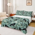 thumbnail image 1 of Erosebridal Black Raven Full Size Sheets,Natural Plant Floral Bed Sheets For Men Women 4-Piece, 1 of 6