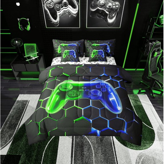 Erosebridal Black Tribal Damask Bedding King Size, Skull Floral Bedding Sets King Size, Old Fashion Decor, Reversible 7pcs