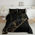 thumbnail image 1 of Erosebridal Black Watercolor Comforter King Dark Grey Tie Dye Bedding Set, Gold Sequin Glitter Metallic Down Comforter Abstract Marble Bed Set, Black Marbling Quilted Duvet Breathable, 1 of 5