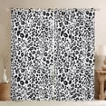 thumbnail image 1 of Erosebridal Black White Cheetah Print Curtains Pack of 2 (42x84 Each) For Teens Boys Girls,Abstract Animal Print Curtains Blackout, 1 of 6
