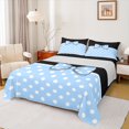 thumbnail image 1 of Erosebridal Blue Bow-tie Sheet Set Twin, Princess Bowknot Bedding Sets Twin Size, Cute Polka Dot Decor, 1 of 6