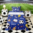 thumbnail image 1 of Erosebridal Blue Soccer Pattern Twin Sheet Sets, Cute Sport Bedding for Boys and Girls, 3-Piece, 1 Flat Sheet, 1 Fitted Sheet and 1 Pillowcase, 1 of 6