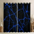 thumbnail image 1 of Erosebridal Blue Stripes Curtains for Living Room,Geometric Lines Curtains and Drapes (52Wx84L),Abstract Geometric Curtains Pack of 2 (52Wx84L),Abstract Room Decoration, 1 of 6