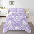 thumbnail image 1 of Erosebridal Bohemian Skull Comforter Sets Queen Size,Exotic Style Bedding Queen Comforter Set,Gothic Halloween Bedding Sets Queen with Comforter,Ultra Soft Hippie Room Decorative,Reversible,3 Pieces, 1 of 8