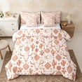 thumbnail image 1 of Erosebridal Boho Cow Skull Bedding Comforter Set, Rustic Farmhouse Aztec Full Bedding Set, Pink Orange, Reversible 7 Pieces, 1 of 6