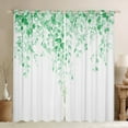thumbnail image 1 of Erosebridal Botanical Leaves Curtains for Living Room, Flower Plant 30%-50% Blackout Curtains Set of 2 (42x90), Leaf Print Decor, 1 of 6