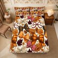 thumbnail image 1 of Erosebridal Bow Floral Fitted Sheet Full 3 Pieces,Fall Harvest Bed Set,Multi,1 Fitted Sheet and 2 Pillowcases, 1 of 6