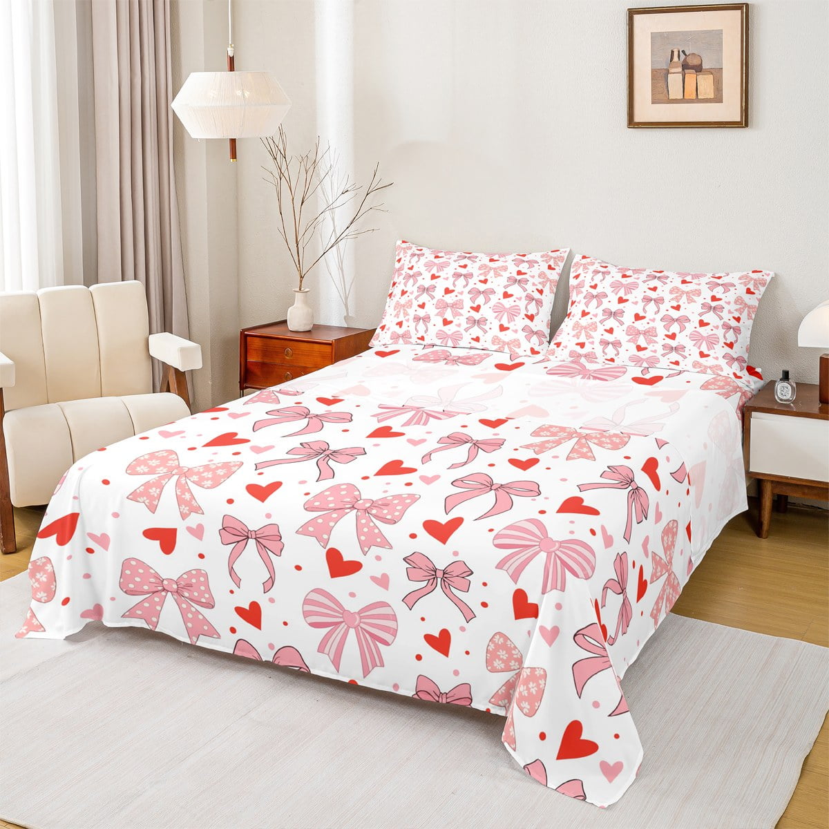 Erosebridal Set Biancheria Da Letto 100% Cotone Per Ragazzi, Copripiumino Con Motivo Geometrico Nido D'Ape, Morbido E Traspirante, Taglie Disponibili: Matrimoniale (200x228 Cm) Con Federe