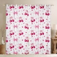 thumbnail image 1 of Erosebridal Bowknot Cherry Kids Curtains Pack of 2 (42x84 Each), Love Heart Curtains Blackout, 1 of 6
