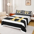 thumbnail image 1 of Erosebridal Bowknot H Letter Kids Full Size Sheets, Modern Abstract Bed Sheets, 4pcs, 1 of 5