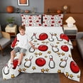 thumbnail image 1 of Erosebridal Bowling Pattern Queen Comforter Set, Sport Bedding Comforter Set for Boys and Girls, Polka Dots Reversible 3-Piece, 1 Comforter and 2 Pillowcases, 1 of 6