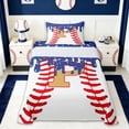 thumbnail image 1 of Erosebridal Boys Ball Games Twin Sheet Sets,Ice Cream Baseball P Alphabet Bedding For Kids Teens 3pcs, 1 of 6