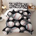 thumbnail image 1 of Erosebridal Boys Baseball Games Quilt King,Ball Sport Theme King Coverlet Set For Kids,3-Piece, 1 of 7