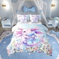 thumbnail image 1 of Erosebridal Cute Axolotl Comforter Set with Sheets King Size, Ocean Sealife 7 Pieces Bedding Sets Kawaii Bed in A Bag Cartoon Salamander Bed Set, 1 of 5