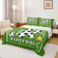 thumbnail image 1 of Erosebridal Boys Personalized Gifts Bed Sheets,Alphabet R Pattern Football Sport Games Theme King Sheets For Kids 4pcs, 1 of 6