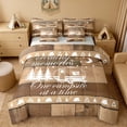 thumbnail image 1 of Erosebridal Brown Wood Camper RV Camping Print Bedding Comforter Set, Rustic Outdoor Full Bedding Set for Kids Boys and Girls, Gray Reversible 7 Pieces, 1 of 6