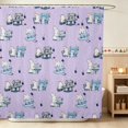 thumbnail image 1 of Erosebridal Bunny Shower Curtain 72Wx72L for Boys Girls, Sewing Machine Waterproof Bathroom Curtain, 1 of 5
