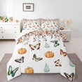 thumbnail image 1 of Erosebridal Butterfly Comforter Sets King Size, Fall Pumpkin Comforters & Duvets, 3-Piece Eucalyptus Decor, Breathable, 1 of 6