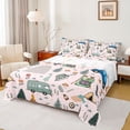 thumbnail image 1 of Erosebridal Camping Accessories Queen Sheet Sets 4 Pieces for Boys Girls,Adventure Theme Bed Set for Kids Teens,Super Cozy Room Decor, 1 of 5