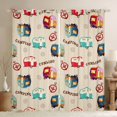 thumbnail image 1 of Erosebridal Camping Adventure Black Out Curtains,Rustic Camper Theme Curtains Pack of 2 (42x63 Each) For Kids, 1 of 7