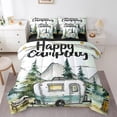 thumbnail image 1 of Erosebridal Camping Bed in a Bag Twin size for Teens, Lake House Bed Set, Adventure Decor, Reversible 7-Piece, 1 of 5