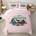 thumbnail image 1 of Erosebridal Camping Camper Bed Spread Queen For Travel Trailers Bed Spread Queen,Classic Geometric Checkered Queen Coverlet Set For Girls Kids,3 Pieces, 1 of 7