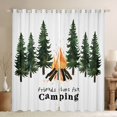 thumbnail image 1 of Erosebridal Camping Campfire Curtains Pack of 2 (42x84 Each) for Boys Girls,Adventure Theme Curtains Blackout for Kids Teens,Microfiber Bedroom Decor, 1 of 6