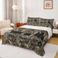 thumbnail image 1 of Erosebridal Camping RV Car Queen Sheet Sets 4 Pieces for Boys Girls,Teens Vintage Camouflage Branches Bed Set,Luxury Bedroom Decor, 1 of 5